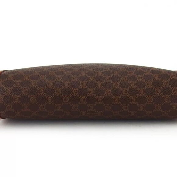 CELINE Clutch Bag Macadam Beige PVC ?~ Leather Authentic - Picture 5 of 10